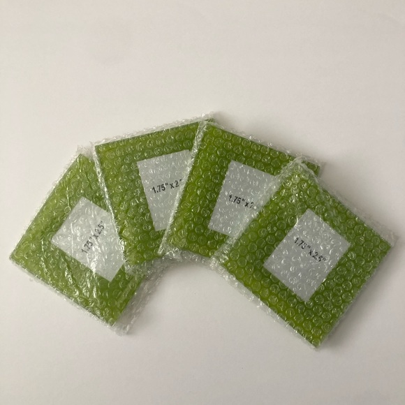 NEW Set of 4 Customizable Coasters Green - Picture 1 of 4